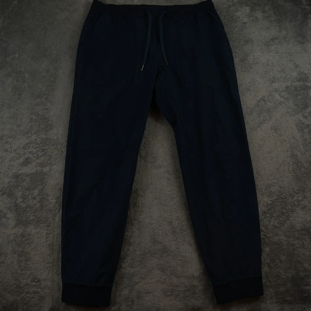 Lululemon ABC‎ Warpstreme Jogger Mens XL Navy Blue Tapered Drawstring Workout